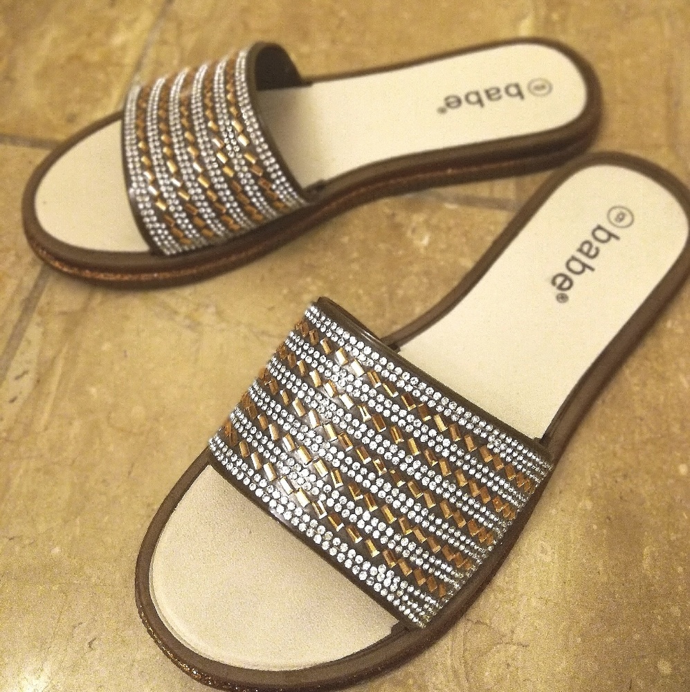 Summer 2019 Rhinestone Flip Flop Rubber sandals